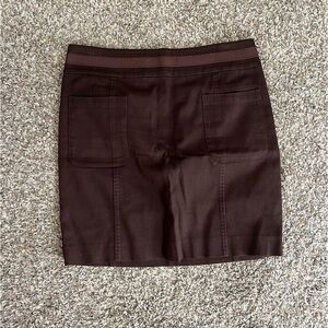 Tory Burch Vintage Chocolate Brown Mini Skirt